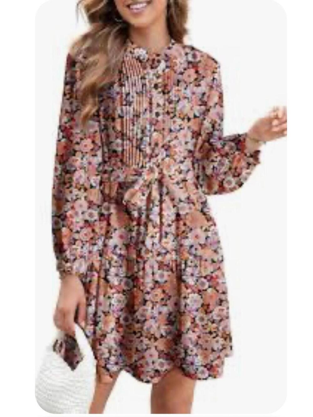 R50 NWT Dokotoo Small Dress Midi Groovy Floral  R0000050